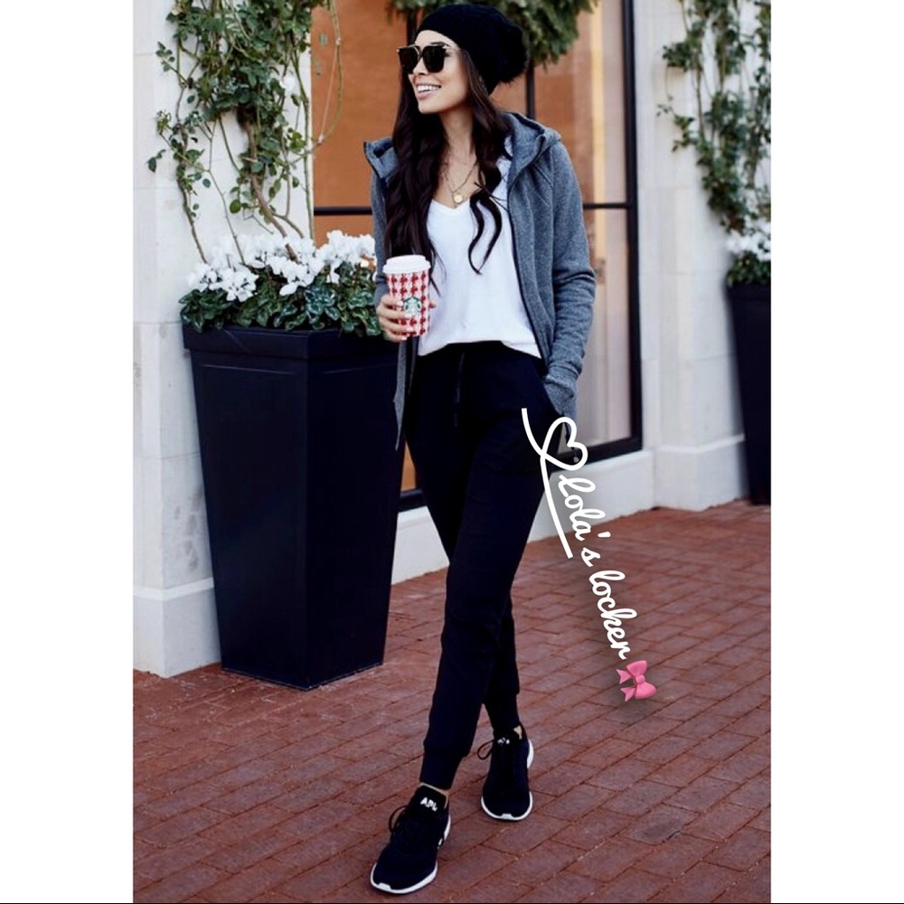 Soft Knit High Rise Joggers Pants - Picture 6 of 6